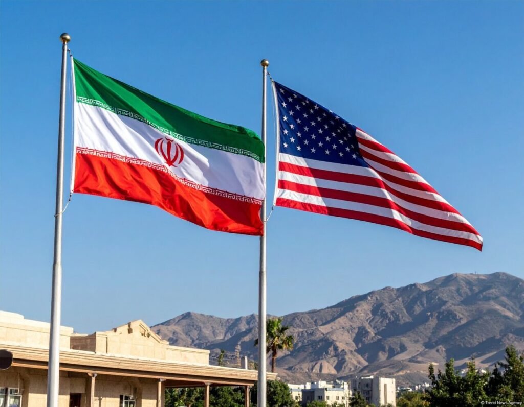 بیرق ایران و امریکاه