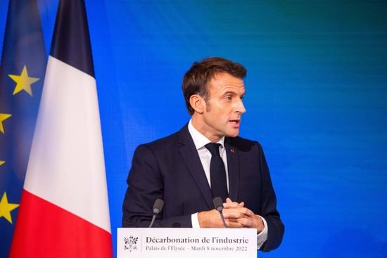 Paris meeting with managers of the industrial sites to reduce carbon intensity at the Elysee Palace, Paris, France - 08 Nov 2022