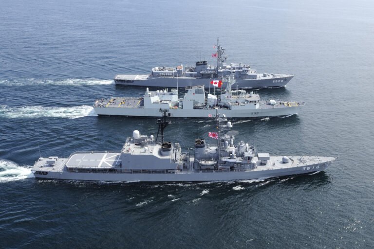 JMSDF Training Squadronís departure